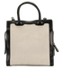 Small Uptown Tote, &pound;595, Handbags, Black/Cream, Canvas/Leather, Back view